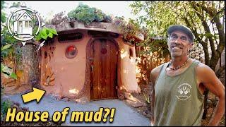 His cob house is BEAUTIFUL! Earthen home built for under $1k