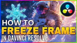 How to Freeze Frame in Davinci Resolve Tutorial