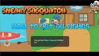 Sneaky Sasquatch Walkthrough - Full Fishing Guide, show you where to get all fishes (Apple Arcade)