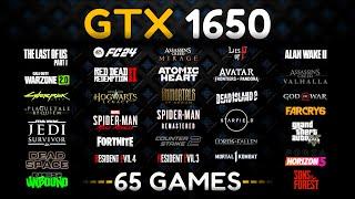 GTX 1650 Test in 65 Games in 2024
