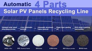 Automatic Solar Photovoltaic Panels Recycling Line _ Solar Panel Recycling Plant Line.