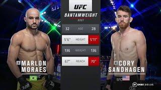 Marlon Moraes vs Cory Sandhagen видео боя highlights лучшие моменты #ufcfightisland5 #ufc #mma