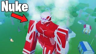 I Became The Colossal Titan In Roblox AOT...