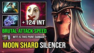 BRUTAL Pure Glaives +124 Perma INT Stole 100% Hit Like a Truck OP Moon Shard Silencer Dota 2