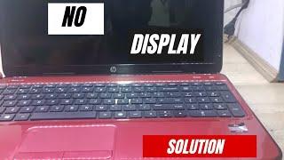Hp Laptop | HP pavilion G6 | Turns On But No Display | Black Screen | fan running | Solution