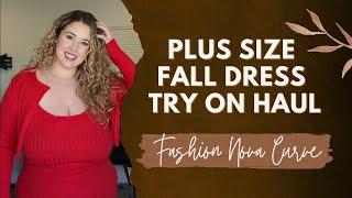 PLUS SIZE FALL DRESS TRY ON HAUL W/ FASHION NOVA CURVE | Lauren Sangster