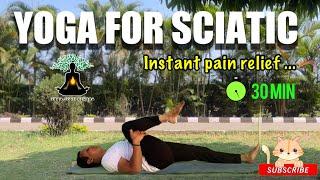 YOGA FOR SCIATICA PAIN I YOGA FOR BACK PAIN I YOGA FOR DISC PAIN I