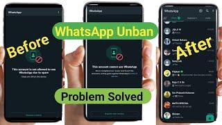 This account can no longer use whatsapp Problem Solution 2025 | Whatsapp banned my number solution