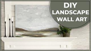 DIY OVERSIZED WALL ART || AFFORDABLE WALL PAINTING