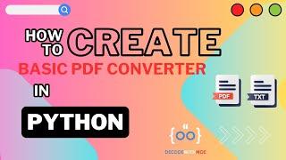 Python PDF Tools   How to create Basic PDF Converter in python