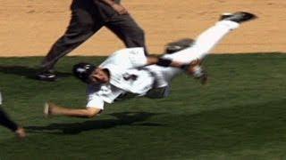 Iguchi makes an incredible throw while falling