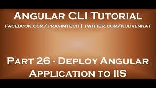 Deploy angular app to IIS