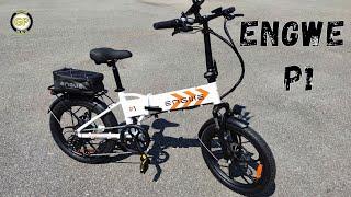 Exclusive New E-bike ENGWE P1  36v  250w 25 km/h Aluminium 47 km Autonomy - Unboxing & Test