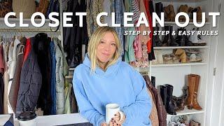 Closet Clean Out 2025 | Step by Step Instructions & Easy Rules