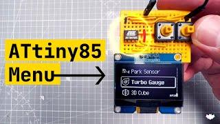 Arduino ATtiny85 OLED Menu