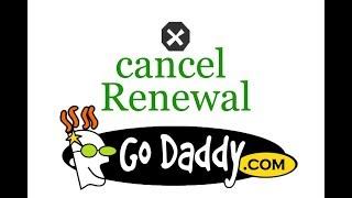 How to Cancel Auto Renewal Payment Godaddy com