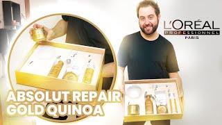 CONHEÇA A NOVA LINHA ABSOLUT REPAIR  GOLD QUINOA + PROTEIN DE L'ORÉAL PROFESSIONNEL.