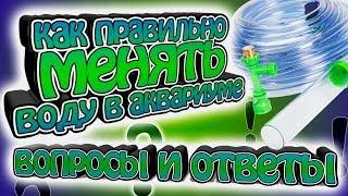 Как правильно делать подмены воды. Вопросы и ответы