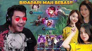 EKO Dan 3 BIDADARI: NOT-NOT , KAYES , VIOR!! AUTO SEMANGAT PARAH Coyyy UWUWWW!! - Mobile Legends