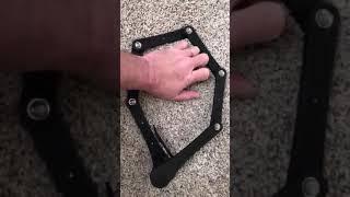 FoldyLock Clipster Folding Bike Lock   Award Winning Wearable Compact Bicycle Lock Review, Extremely