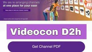 Get Channel PDF Videocon D2h | Channel Finder | D2h New channel list |