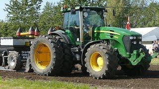 John Deere 7820, 7830, 7920 & 7930 Pulling The Heavy Sledge to The Edge | Tractor Pulling Denmark