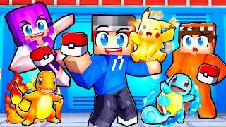 Going to POKEMON SCHOOL in Minecraft!