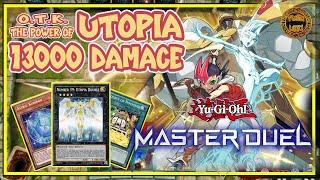 [F2P] UTOPIA DECK - Number 39: Utopia Double! 12,500 Damage! Full COMBO OTK | Yu-gi-oh! MASTER DUEL