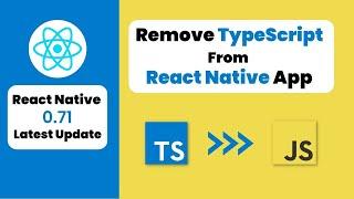 TypeScript to JavaScript || React Native App