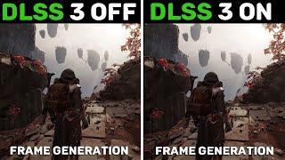 RTX 4070 DLSS 3 Frame Generation OFF vs ON