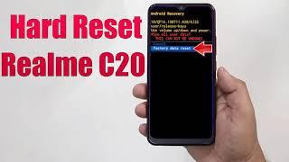 Hard Reset Realme C20 | Factory Reset Remove Pattern/Lock/Password (How to Guide)