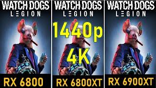 Watch Dog Legion RX6800 6800XT 6900XT Benchmark @ 1440p & 4K High Settings