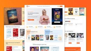 Build a Responsive Bookstore Website with HTML, CSS and JavaScript | Step By Step