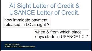 At-Sight Letter of Credit and USANCE Letter of Credit | EdJoBiz