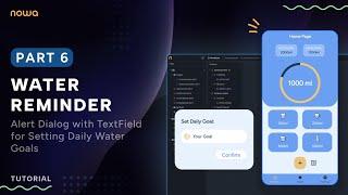 Alert Dialog with TextField for Setting Daily Water Goals | Water Tracker App Part 6