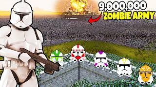 Can ALL Clone Legions Hold WALL vs 9,000,000 Zombie Army?! - UEBS 2: Star Wars Mod