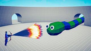 GIANT TITANOBOA vs EVERY GOD - Totally Accurate Battle Simulator TABS