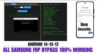 Samsung Galaxy FRP Bypass 2025 ( Full New Method ) Android 13-14 Google Account Remove