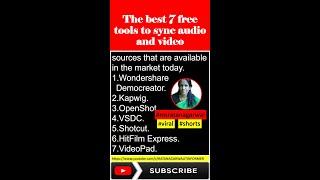 The best 7 free tools to sync audio and video | ratan agarwal it informer