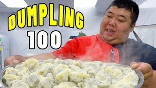 Fat brother ate more than 100 wild vegetable dumplings at one time [Fat Monkey Boy]