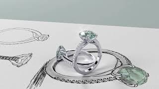 Aurelia Engagement Ring by Larsen Jewellery