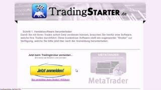 Handelssoftware für Trading - Anleitung Kontoeröffnung