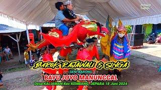 Barongan Jepara BJM Bondo | Tari Burok Rajawali & Singo merah | Live Desa Kaliaman Kec Kembang