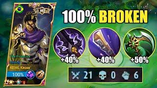 21KILLS!! BRODY UPDATED BUFF BUILD IS UNKILLABLE (ATK SPD HACK) | BRODY BEST BUILD | MOBILE LEGENDS