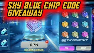 FREE FIRE SKY BLUE CHIP CODE GIVEAWAY//#g4gamer