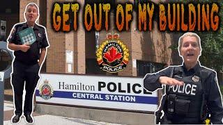 Get out of "MY" Building... Cop thinks police station is private property #audit #copwatch