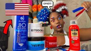 Doing my hair only using USA flag colors *shocking results*