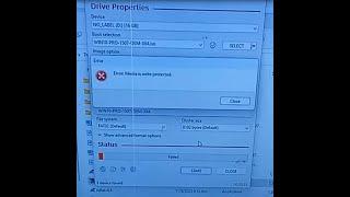 ERROR: MEDIA IS WRITE PROTECTED RUFUS (method 1)