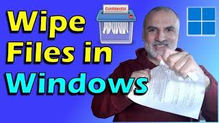 How to wipe files, folders and empty space in Windows with sdelete