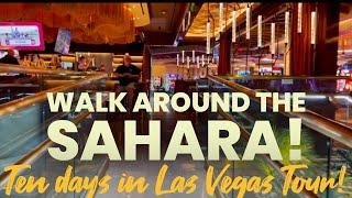 The Sahara Las Vegas Monorail stop walk around tour!